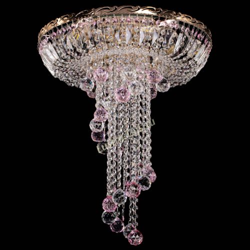 Люстра Диана №6 Шар 40 розовая в Кирове Гусь Хрустальный