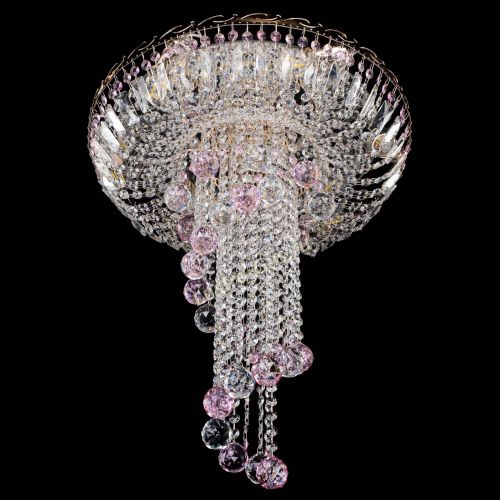 Люстра Диана №6 Шар 40 розовая в Кирове Гусь Хрустальный