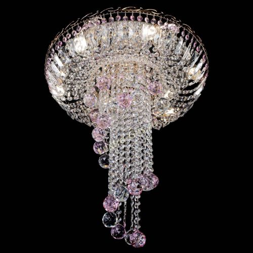 Люстра Диана №6 Шар 40 розовая в Кирове Гусь Хрустальный