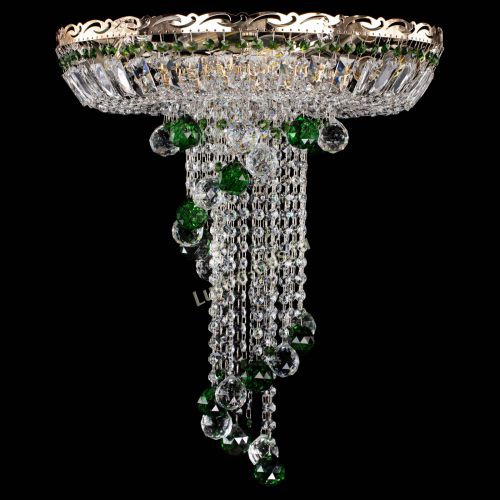 Люстра Диана №6 Шар 40 зеленая в Кирове Гусь Хрустальный