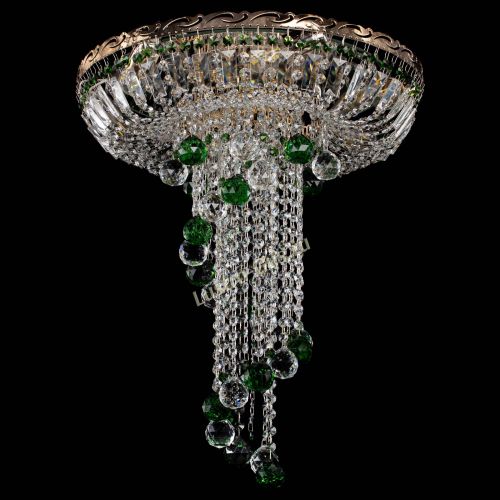 Люстра Диана №6 Шар 40 зеленая в Кирове Гусь Хрустальный