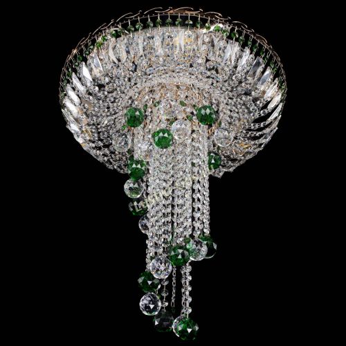 Люстра Диана №6 Шар 40 зеленая в Кирове Гусь Хрустальный
