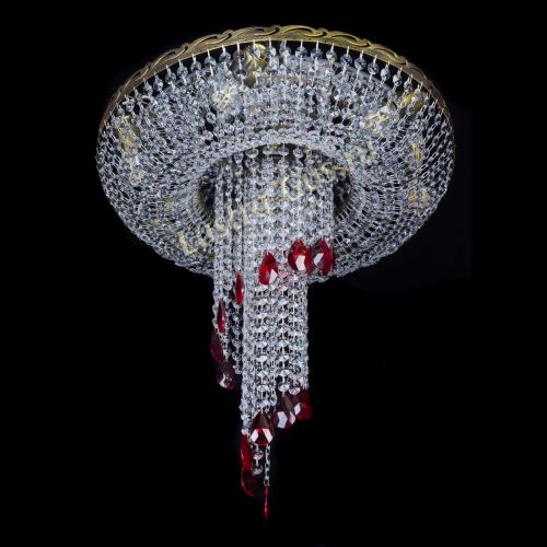 Люстра Диана №6 журавлик красная под бронзу в Кирове Гусь Хрустальный