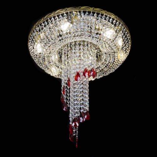 Люстра Диана №6 журавлик красная под бронзу в Кирове Гусь Хрустальный