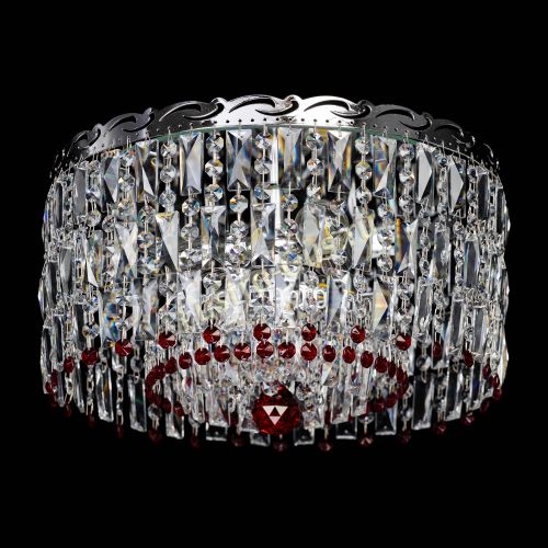 Люстра Диана Пластинка №3 красная в Кирове Гусь Хрустальный