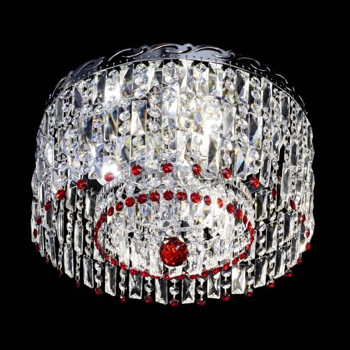 Люстра Диана Пластинка №3 красная в Кирове Гусь Хрустальный