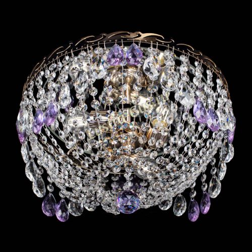 Люстра Диана журавлик фиолетовая в Кирове Гусь Хрустальный