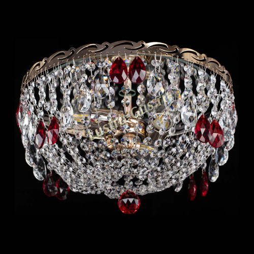 Люстра Диана журавлик красная в Кирове Гусь Хрустальный