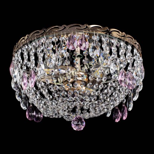 Люстра Диана журавлик розовая в Кирове Гусь Хрустальный