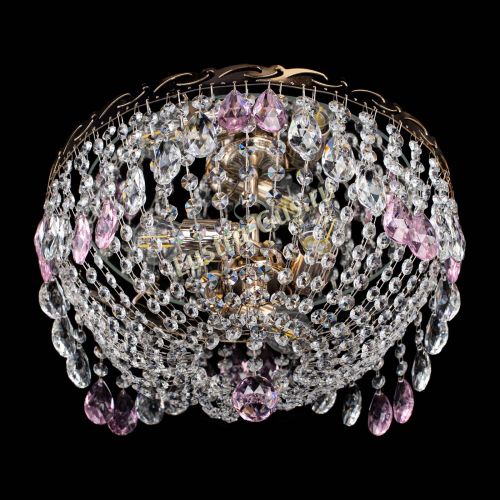 Люстра Диана журавлик розовая в Кирове Гусь Хрустальный