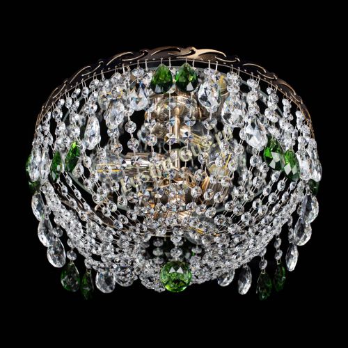 Люстра Диана журавлик зеленая в Кирове Гусь Хрустальный