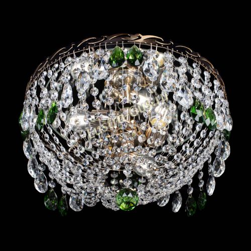 Люстра Диана журавлик зеленая в Кирове Гусь Хрустальный