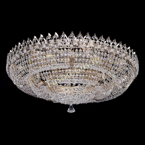 Люстра Двойное Кольцо Корона 700 мм в Кирове Гусь Хрустальный