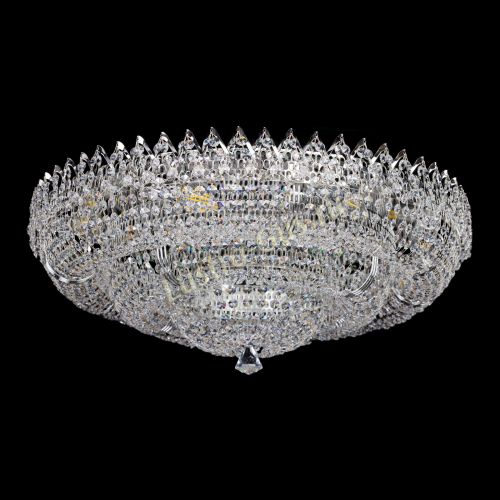 Люстра Двойное Кольцо Корона 700 мм в Кирове Гусь Хрустальный