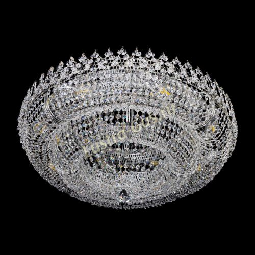 Люстра Двойное Кольцо Корона 700 мм в Кирове Гусь Хрустальный