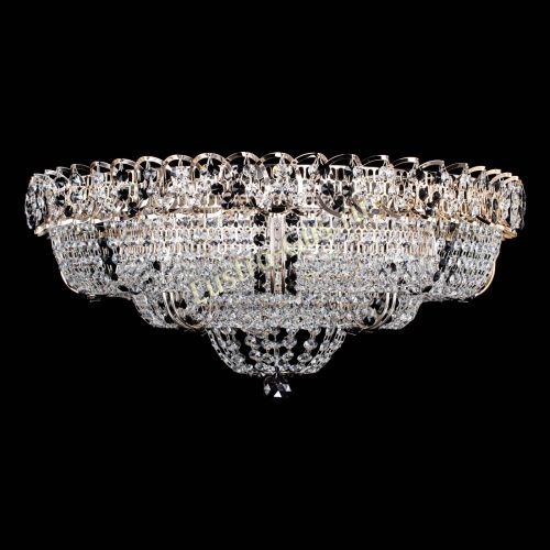 Люстра Двойное Кольцо Классика №6 черная в Кирове Гусь Хрустальный