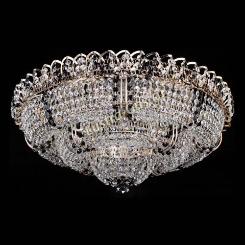 Люстра Двойное Кольцо Классика №6 черная в Кирове Гусь Хрустальный