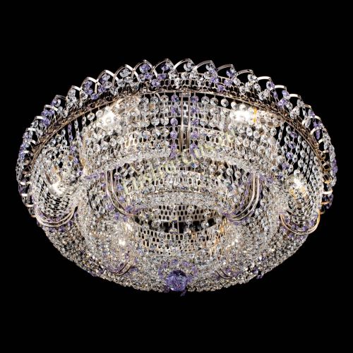 Люстра Двойное Кольцо Классика №6 фиолетовая в Кирове Гусь Хрустальный