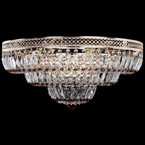 Люстра Двойное Кольцо Венеция чайная в Кирове Гусь Хрустальный