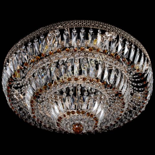 Люстра Двойное Кольцо Венеция чайная в Кирове Гусь Хрустальный