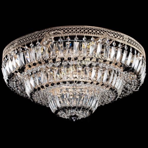 Люстра Двойное Кольцо Венеция черная в Кирове Гусь Хрустальный