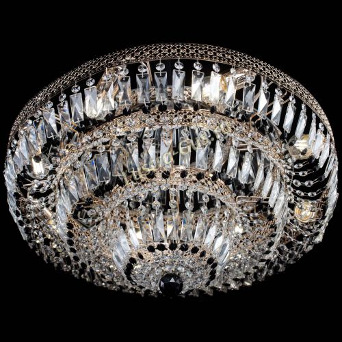 Люстра Двойное Кольцо Венеция черная в Кирове Гусь Хрустальный