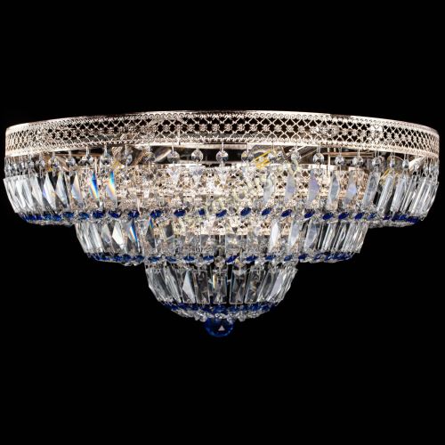 Люстра Двойное Кольцо Венеция синяя в Кирове Гусь Хрустальный