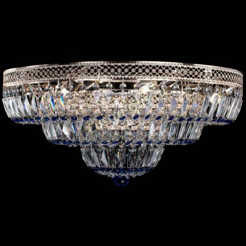 Люстра Двойное Кольцо Венеция синяя в Кирове Гусь Хрустальный