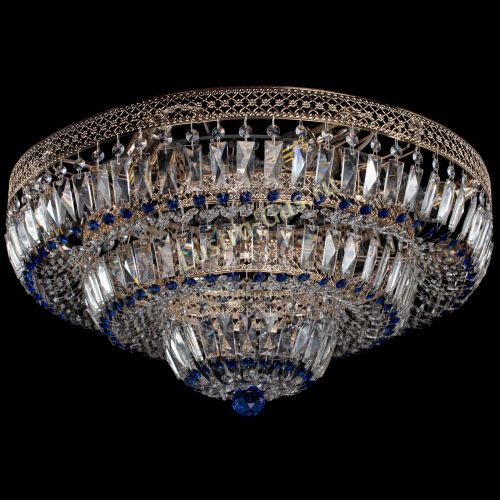 Люстра Двойное Кольцо Венеция синяя в Кирове Гусь Хрустальный