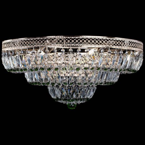 Люстра Двойное Кольцо Венеция зеленая в Кирове Гусь Хрустальный