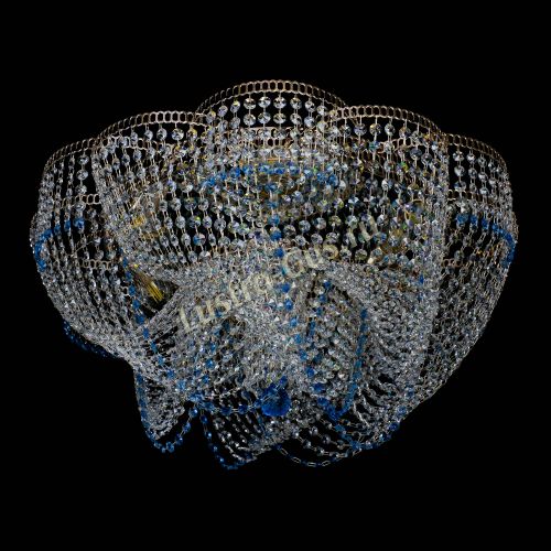 Люстра Есения голубая в Кирове Гусь Хрустальный