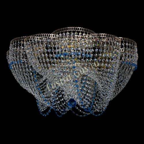 Люстра Есения голубая в Кирове Гусь Хрустальный