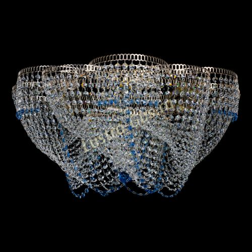 Люстра Есения голубая в Кирове Гусь Хрустальный