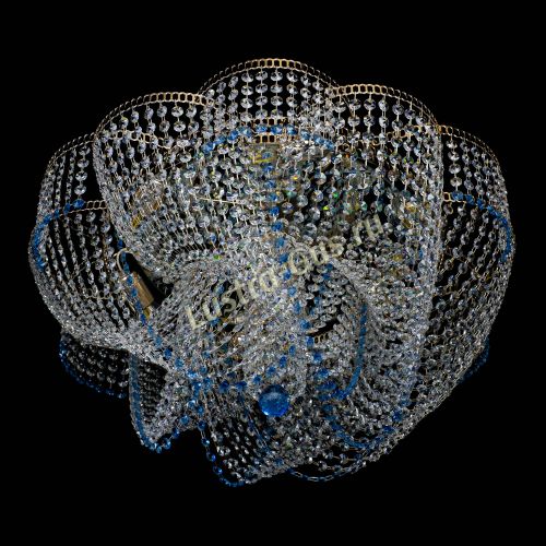 Люстра Есения голубая в Кирове Гусь Хрустальный