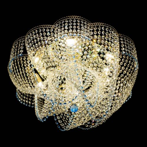 Люстра Есения голубая в Кирове Гусь Хрустальный