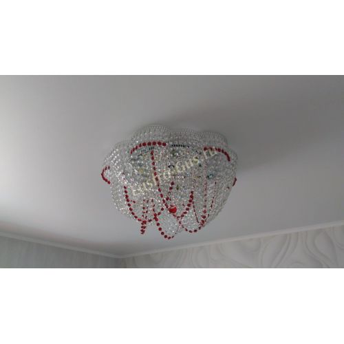 Люстра Есения красная в Кирове Гусь Хрустальный