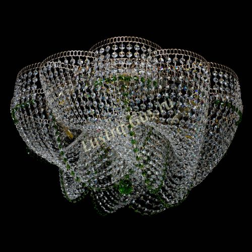 Люстра Есения зеленая в Кирове Гусь Хрустальный