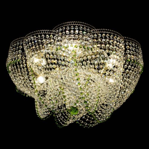 Люстра Есения зеленая в Кирове Гусь Хрустальный