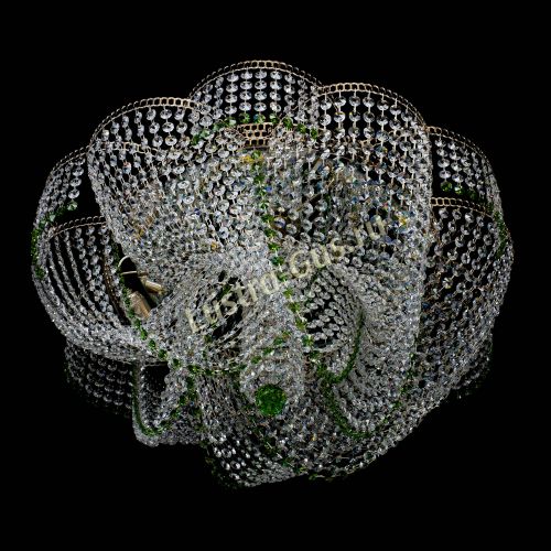 Люстра Есения зеленая в Кирове Гусь Хрустальный