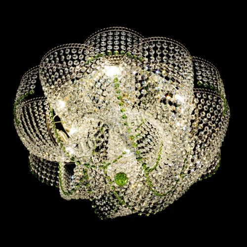 Люстра Есения зеленая в Кирове Гусь Хрустальный