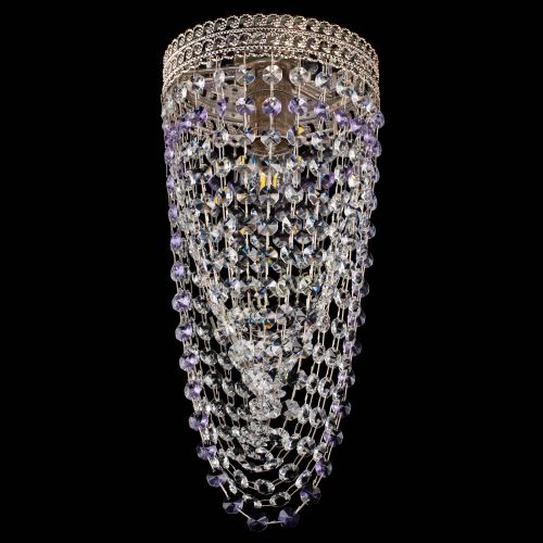 Люстра Флоренция №1 Водоворот фиолетовая в Кирове Гусь Хрустальный