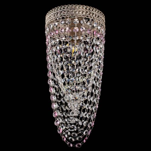 Люстра Флоренция №1 Водоворот розовая в Кирове Гусь Хрустальный