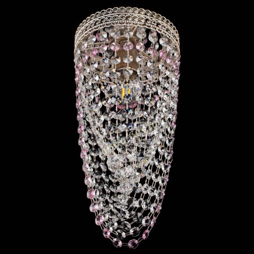 Люстра Флоренция №1 Водоворот розовая в Кирове Гусь Хрустальный