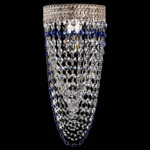 Люстра Флоренция №1 Водоворот синяя в Кирове Гусь Хрустальный