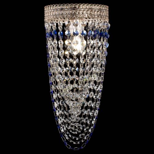 Люстра Флоренция №1 Водоворот синяя в Кирове Гусь Хрустальный