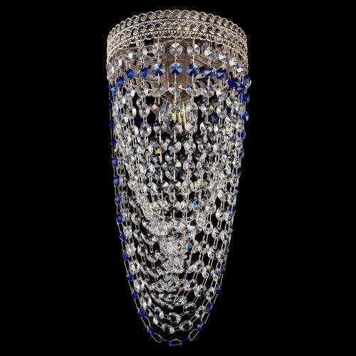 Люстра Флоренция №1 Водоворот синяя в Кирове Гусь Хрустальный