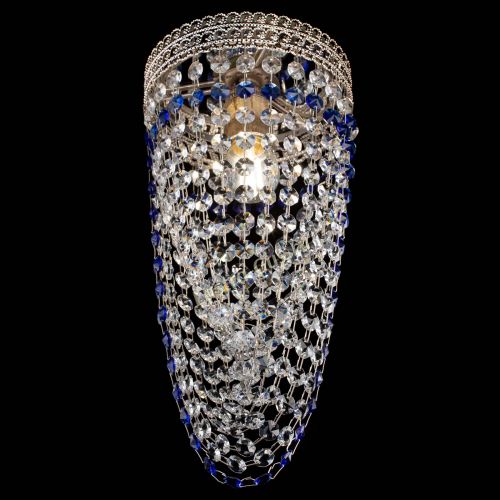 Люстра Флоренция №1 Водоворот синяя в Кирове Гусь Хрустальный