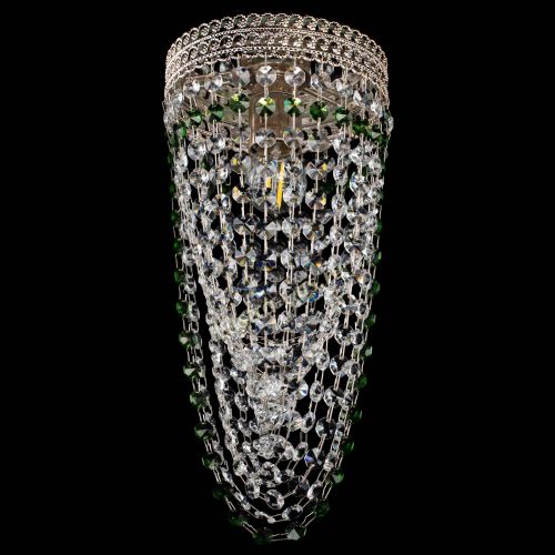 Люстра Флоренция №1 Водоворот зеленая в Кирове Гусь Хрустальный