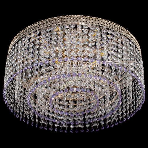 Люстра Флоренция капель оптикон фиолетовая в Кирове Гусь Хрустальный
