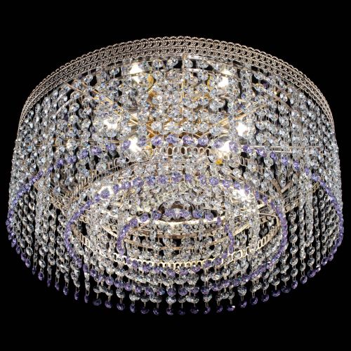 Люстра Флоренция капель оптикон фиолетовая в Кирове Гусь Хрустальный